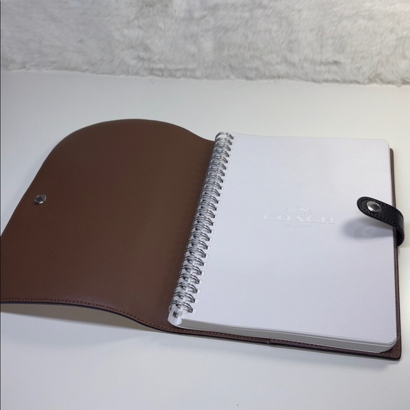 Coach Notebook In Signature Canvas and Leather With Vintage Rose Print - Picture 8 of 13